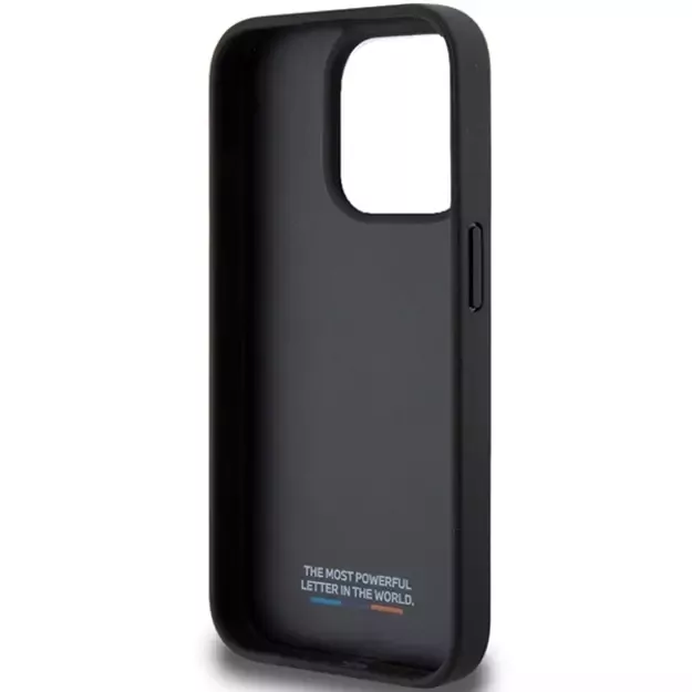BMW Perforated Tricolor Line case for iPhone 15 Pro Max - black 6