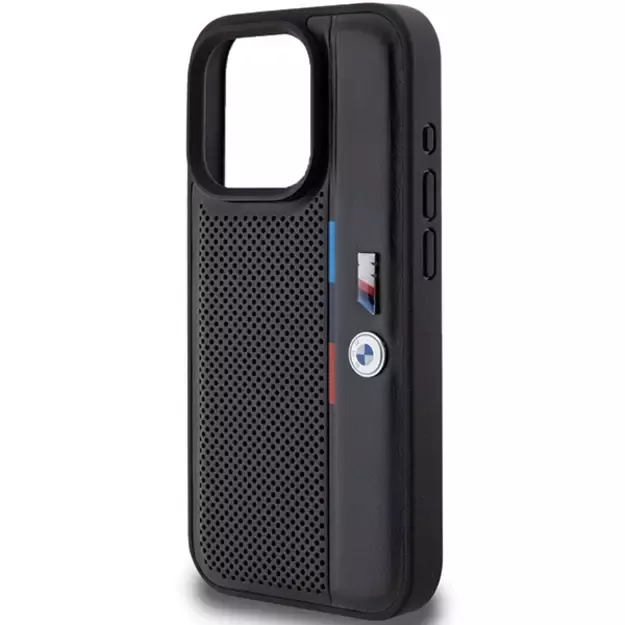 BMW Perforated Tricolor Line case for iPhone 15 Pro Max - black 5
