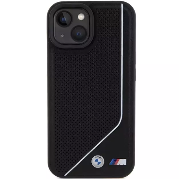 BMW Perforated Twisted Line MagSafe Case for iPhone 15/14/13 - Black 2