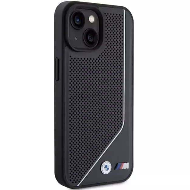 BMW Perforated Twisted Line MagSafe Case for iPhone 15/14/13 - Black 3