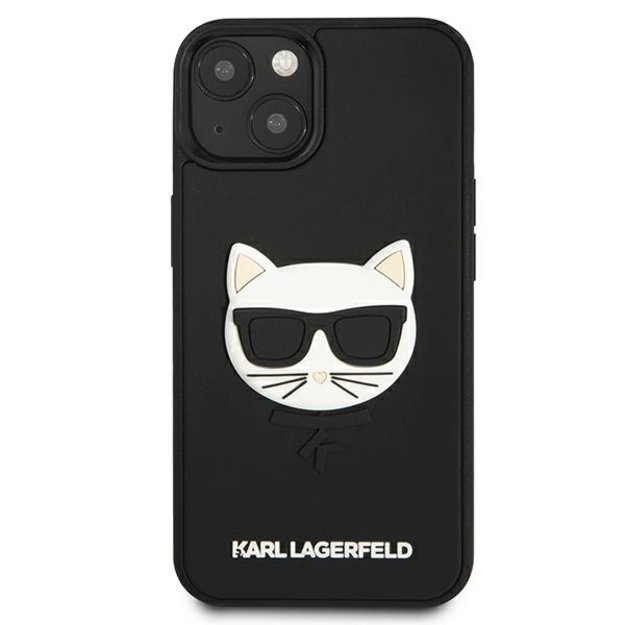 Karl Lagerfeld KLHCP13SCH3DBK 13 mini 5,4  czarny/black hardcase 3D Rubber Choupette 14