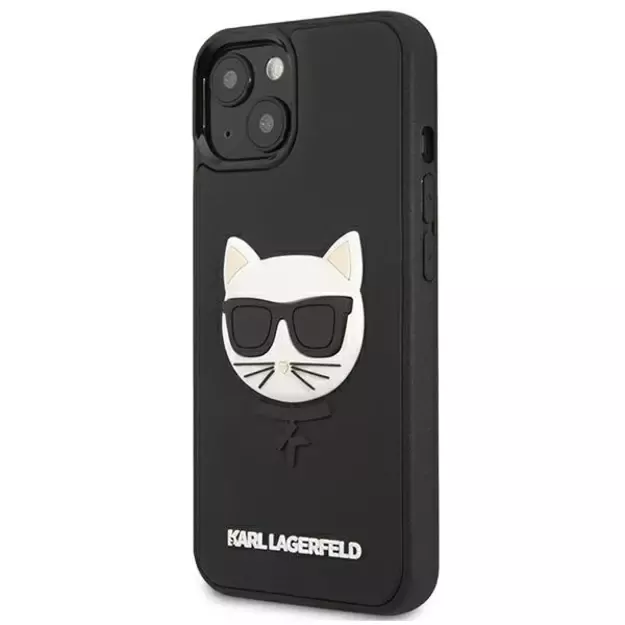 Karl Lagerfeld KLHCP13SCH3DBK 13 mini 5,4  czarny/black hardcase 3D Rubber Choupette 6