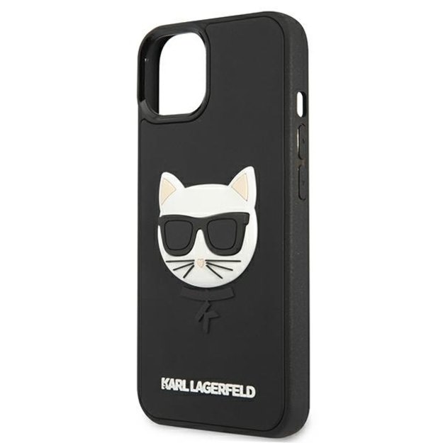 Karl Lagerfeld KLHCP13SCH3DBK 13 mini 5,4  czarny/black hardcase 3D Rubber Choupette 3
