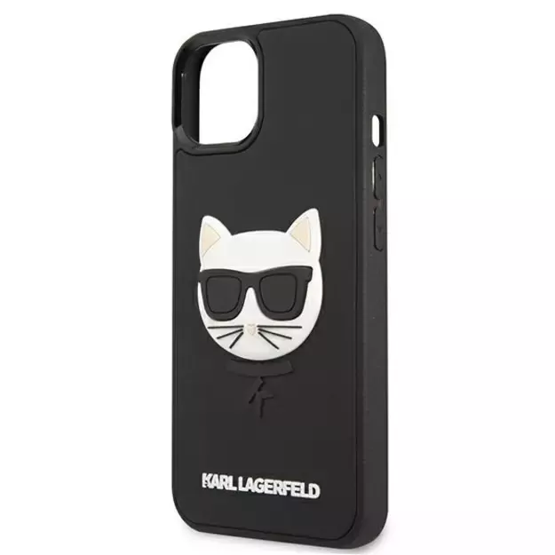 Karl Lagerfeld KLHCP13SCH3DBK 13 mini 5,4  czarny/black hardcase 3D Rubber Choupette 10