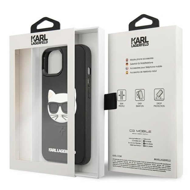 Karl Lagerfeld KLHCP13SCH3DBK 13 mini 5,4  czarny/black hardcase 3D Rubber Choupette 5