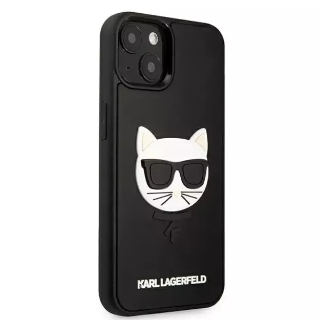 Karl Lagerfeld KLHCP13SCH3DBK 13 mini 5,4  czarny/black hardcase 3D Rubber Choupette 8