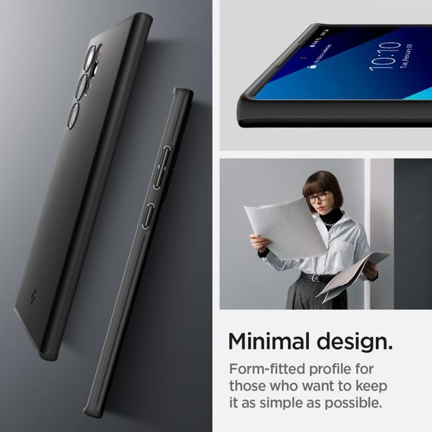Spigen Thin Fit Case for Samsung Galaxy S22 Ultra - Black 9