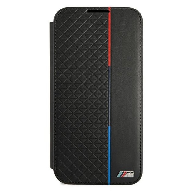 Etui BMW BMBKS22MTRTBK S22+ S906 czarny/black bookcase M Collection Triangles 7