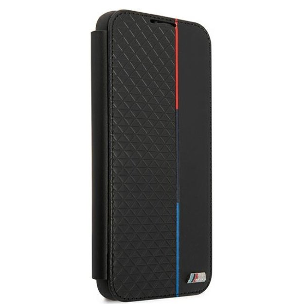 Etui BMW BMBKS22MTRTBK S22+ S906 czarny/black bookcase M Collection Triangles 8
