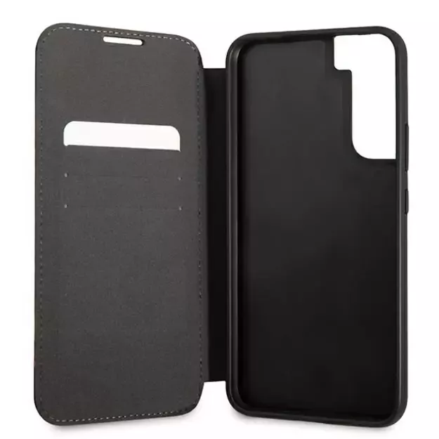 Etui BMW BMBKS22MTRTBK S22+ S906 czarny/black bookcase M Collection Triangles 5