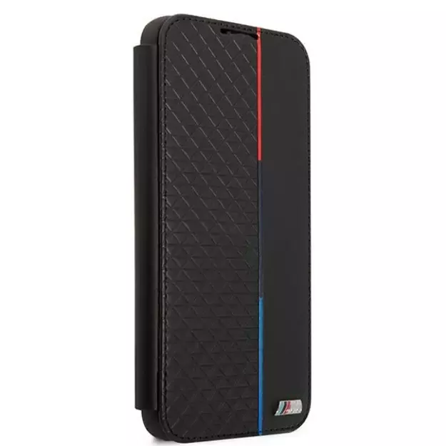 Etui BMW BMBKS22MTRTBK S22+ S906 czarny/black bookcase M Collection Triangles 2