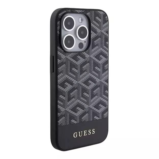 Guess GCube Stripes MagSafe case for iPhone 15 Pro Max - black 13