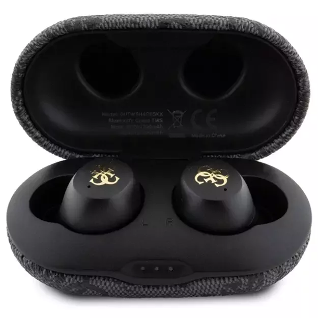 Guess 4G Metal TWS Headphones with ENC Charging Station - Black 3