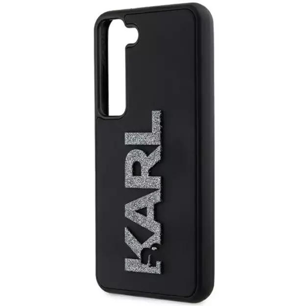 Karl Lagerfeld 3D Rubber Glitter Logo case for Samsung Galaxy S23 - black 5