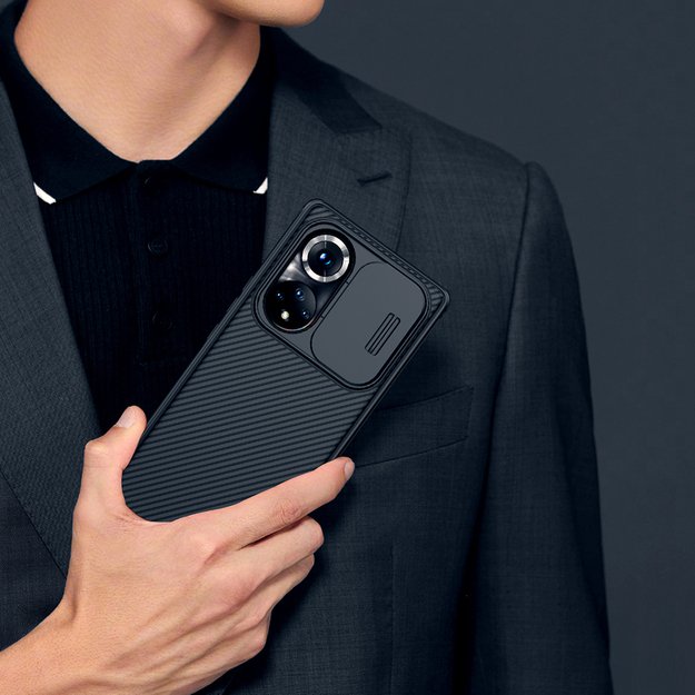 [RETURNED ITEM] Nillkin CamShield Pro Case Armored Case Cover Camera Protector for Honor 50 Pro Black 58