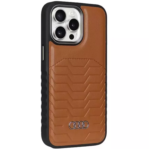 Audi Synthetic Leather case with MagSafe for iPhone 14 Pro - brown 4