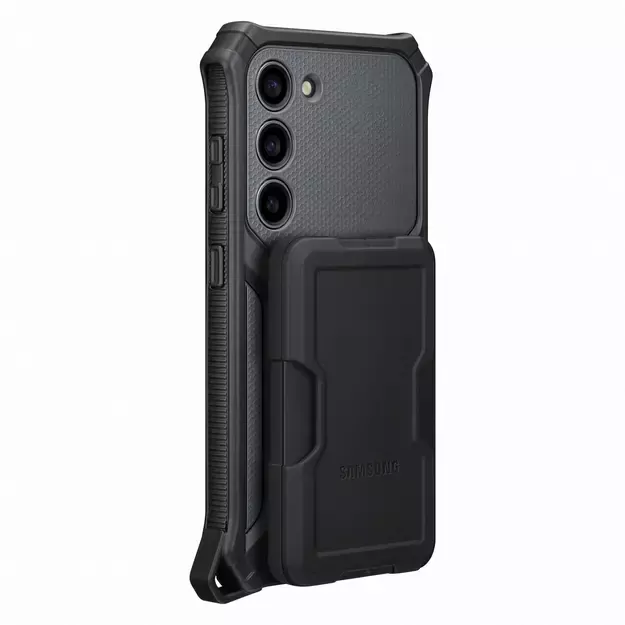 [RETURNED ITEM] Samsung Rugged Gadget Case for Samsung Galaxy S23 Rugged Cover Ring Holder Stand gray (EF-RS911CBEGWW) 17