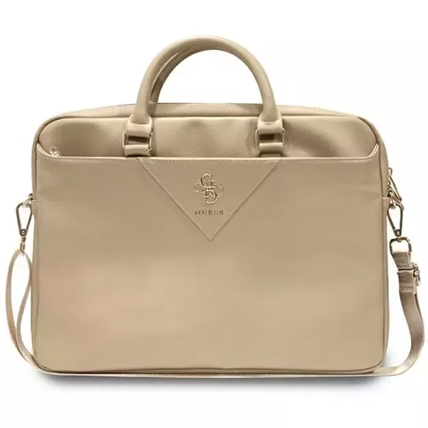 Guess Triangle 4G bag for a 16&quot  laptop - gold