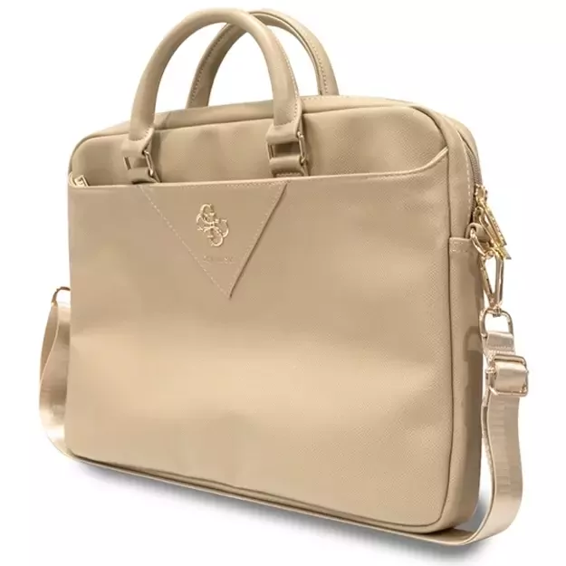 Guess Triangle 4G bag for a 16&quot  laptop - gold 3
