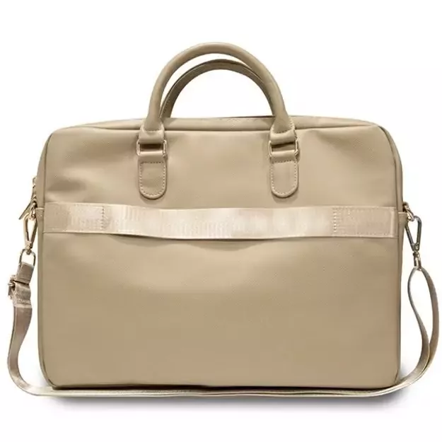 Guess Triangle 4G bag for a 16&quot  laptop - gold 4