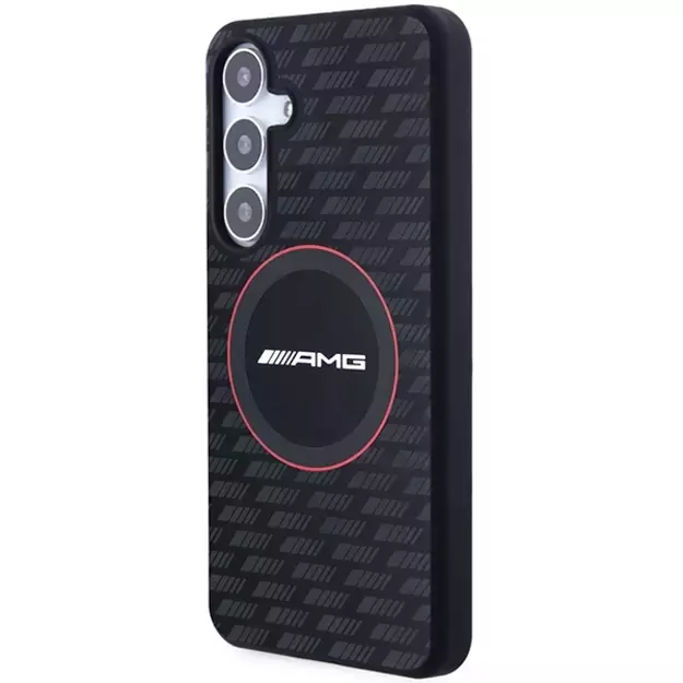 AMG Silicone Carbon Pattern MagSafe case for Samsung Galaxy S24+ - black 1