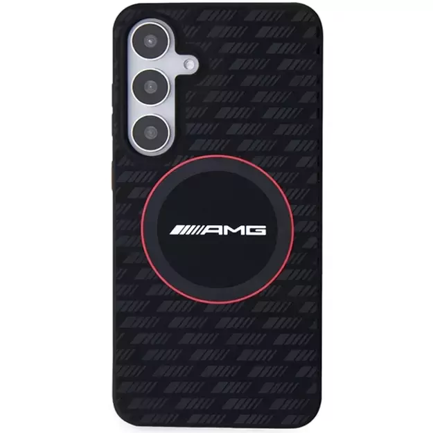 AMG Silicone Carbon Pattern MagSafe case for Samsung Galaxy S24+ - black 2