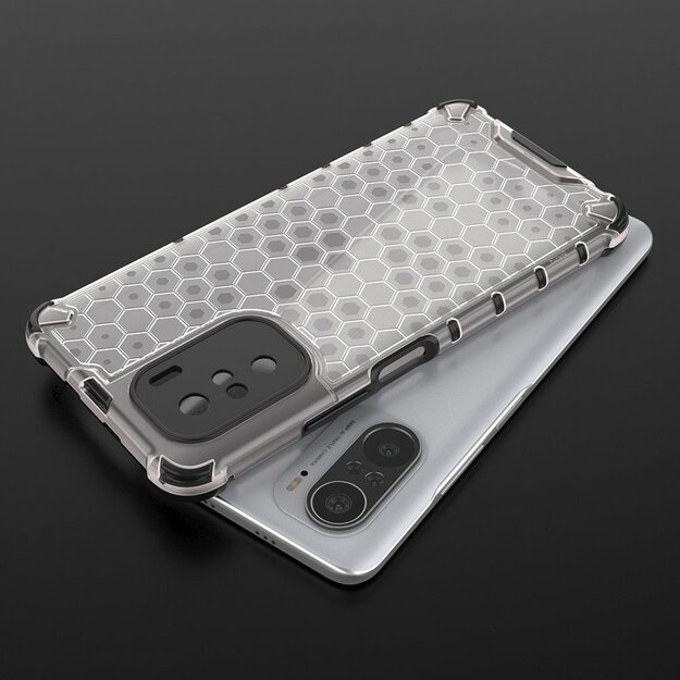 Honeycomb Case armor cover with TPU Bumper for Xiaomi Redmi K40 Pro+ / K40 Pro / K40 / Poco F3 red 21