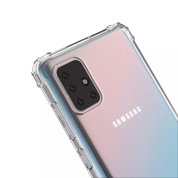 Wozinsky Anti Shock durable case with Military Grade Protection for Samsung Galaxy A72 4G transparent 3