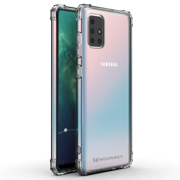 Wozinsky Anti Shock durable case with Military Grade Protection for Samsung Galaxy A72 4G transparent 20