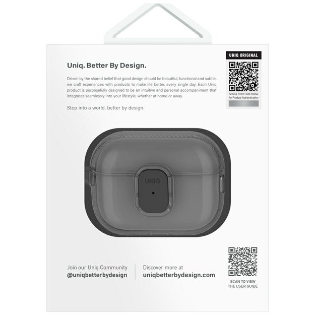 Uniq Glase Pro Case for AirPods Pro 2 - Transparent 2