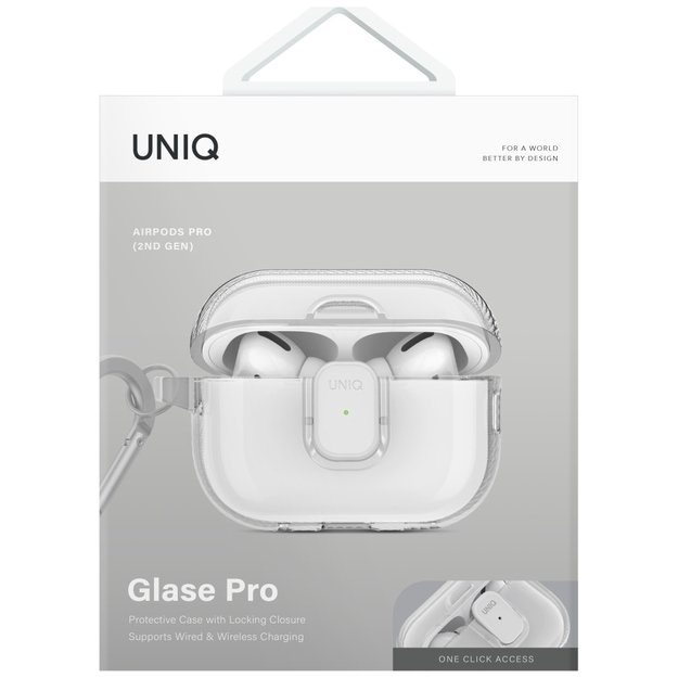 Uniq Glase Pro Case for AirPods Pro 2 - Transparent 1