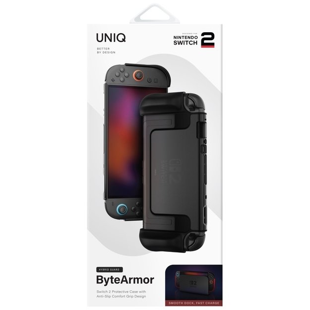 Uniq Hybrid Bytearmor case for Nintendo Switch 2 - black 3