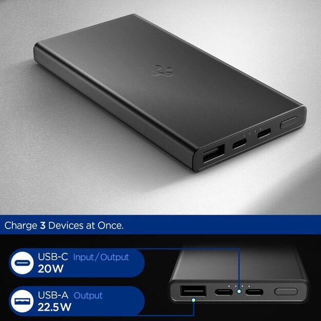 Spigen Essential EA2210 Power Bank 10000 mAh 22.5W - Black 1