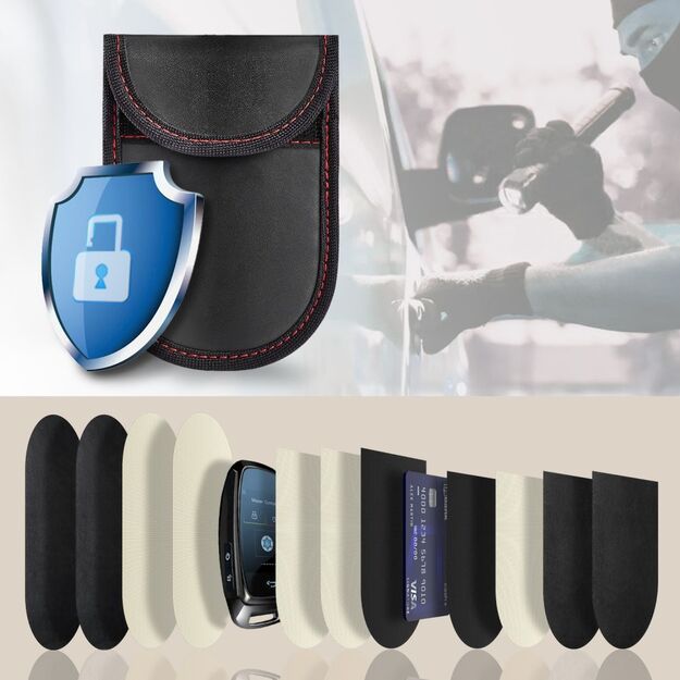 Tech-Protect KLR100 RFID Case - Black and Red 1