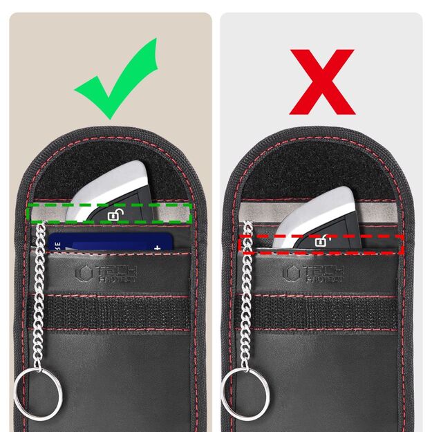 Tech-Protect KLR100 RFID Case - Black and Red 6