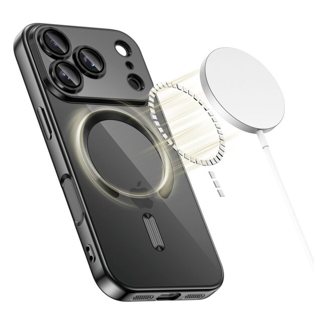Tech-Protect MagFlex MagSafe Case for iPhone 17 - Clear Black 1