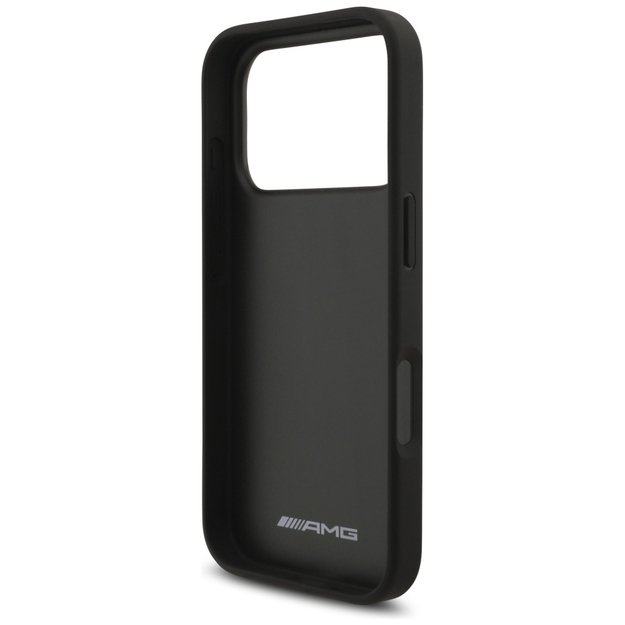 AMG Leather Debossed Lines Logo Case for iPhone 17 Pro - Black 6