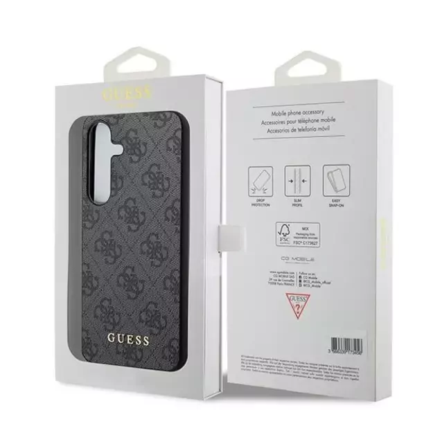 Guess 4G Metal Gold Logo case for Samsung Galaxy S24 - black 7
