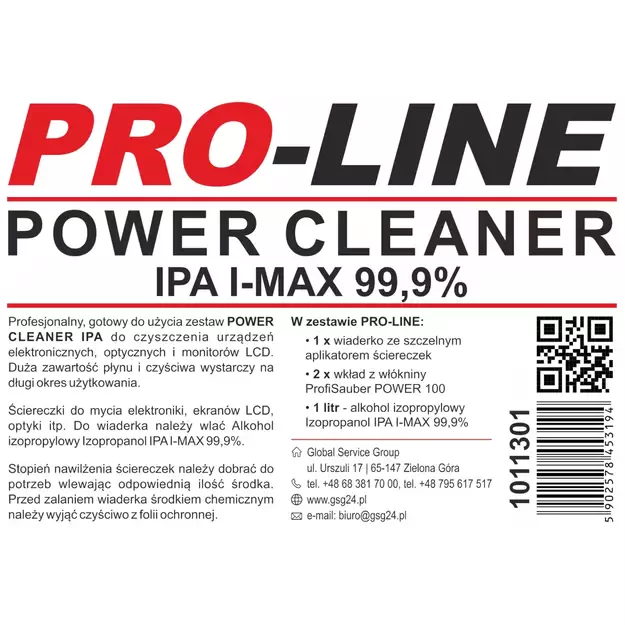 POWER CLEANER IPA set for cleaning electronics, optics and PRO-LINE monitors 1