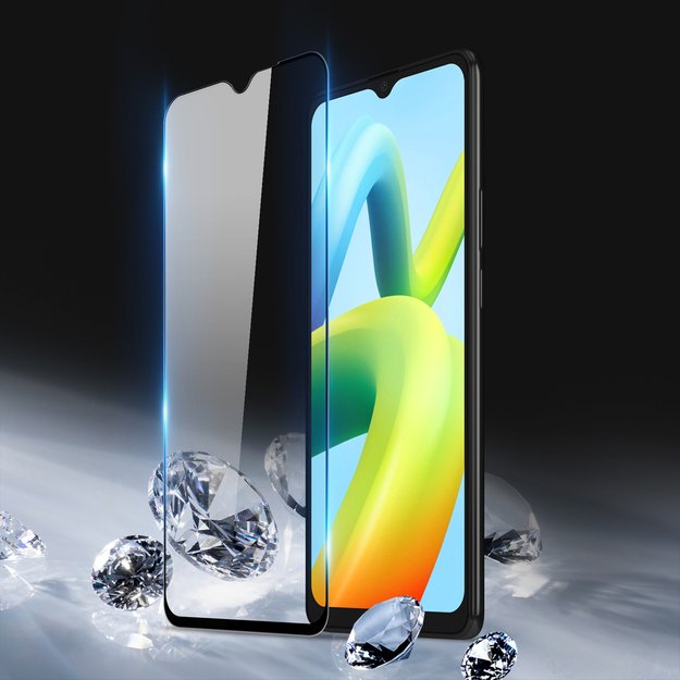 Dux Ducis 9D Tempered Glass Screen Protector for Xiaomi Redmi A2 / Redmi A1 9H with Black Frame 3