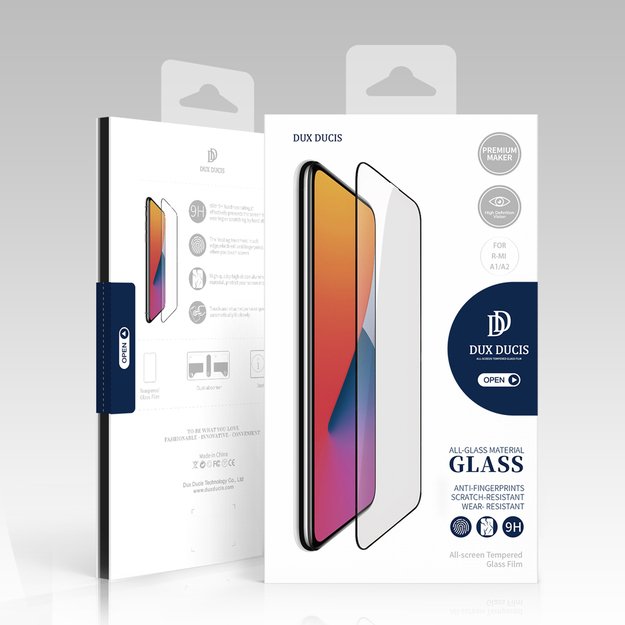 Dux Ducis 9D Tempered Glass Screen Protector for Xiaomi Redmi A2 / Redmi A1 9H with Black Frame 4