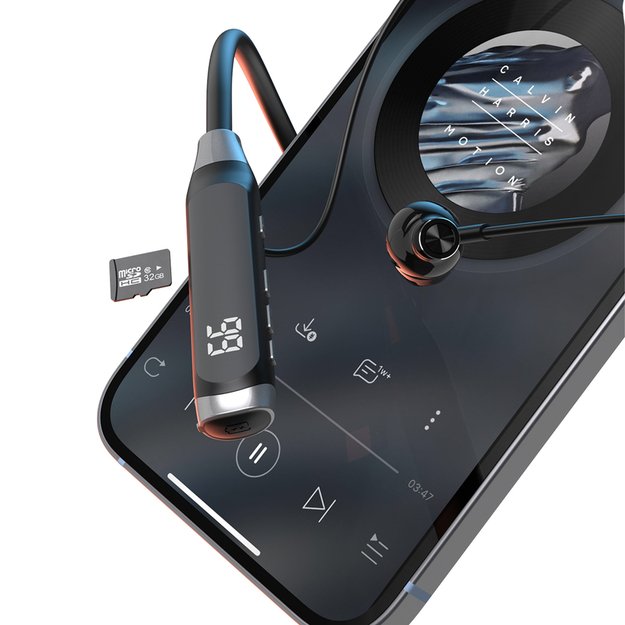 Dudao U5 Max Bluetooth Neckband Wireless Headphones - Black 1