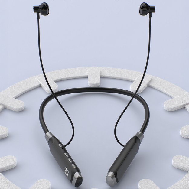 Dudao U5 Max Bluetooth Neckband Wireless Headphones - Black 6