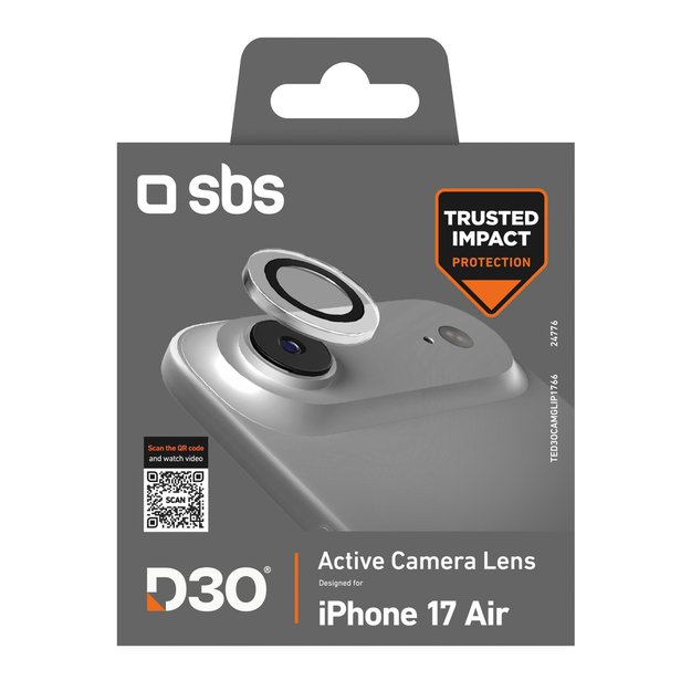 SBS Camera Glass lens protector with D3O technology for iPhone 17 Air 1