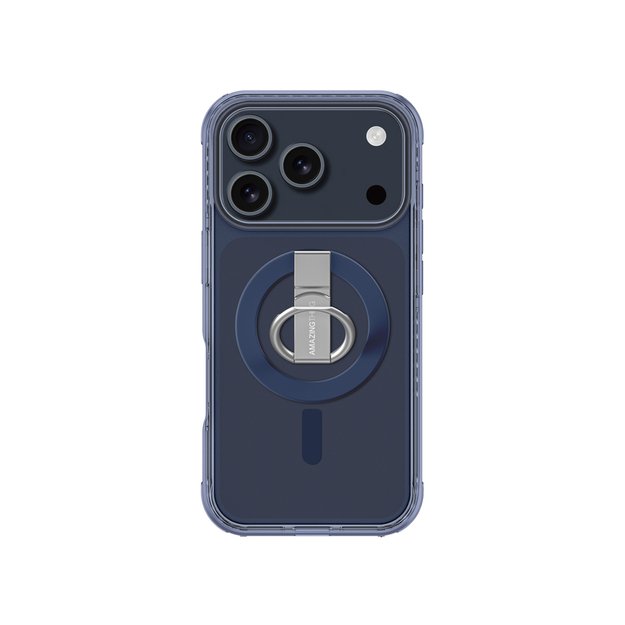 AmazingThing Titan Pro Grip Ring Set Case for iPhone 17 Pro Compatible with MagSafe - Blue