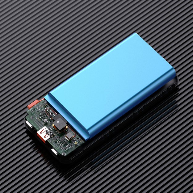 Dudao K15Pro Power Bank 20000mAh 22.5W PD USB-C / USB-A / Built-in Lightning and USB-C Cables - Black 6