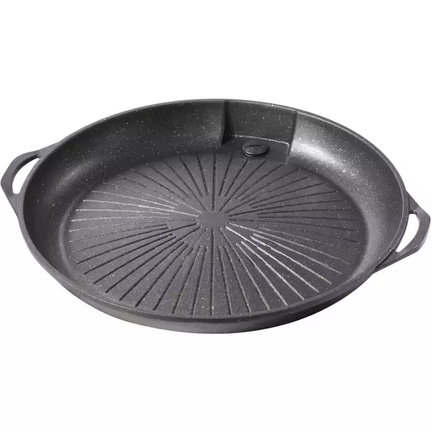 Grill grate and grill pan for a gas camping stove and grill 6