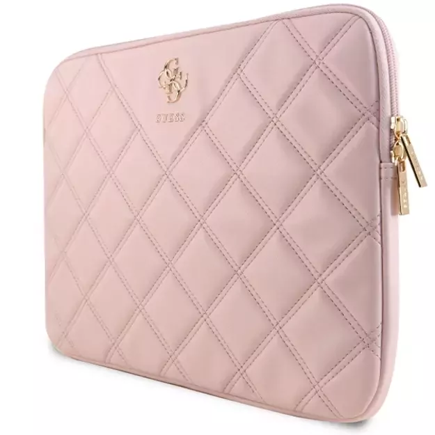 Guess Quilted 4G cover for a 14&quot  laptop - pink 1