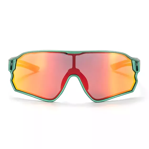 Rockbros 14110009002 polarized cycling glasses for children 8-14 years old - green 1