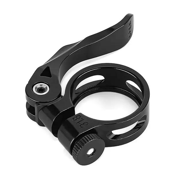 Rockbros 41210092001 bicycle seat clamp with quick release - black 1